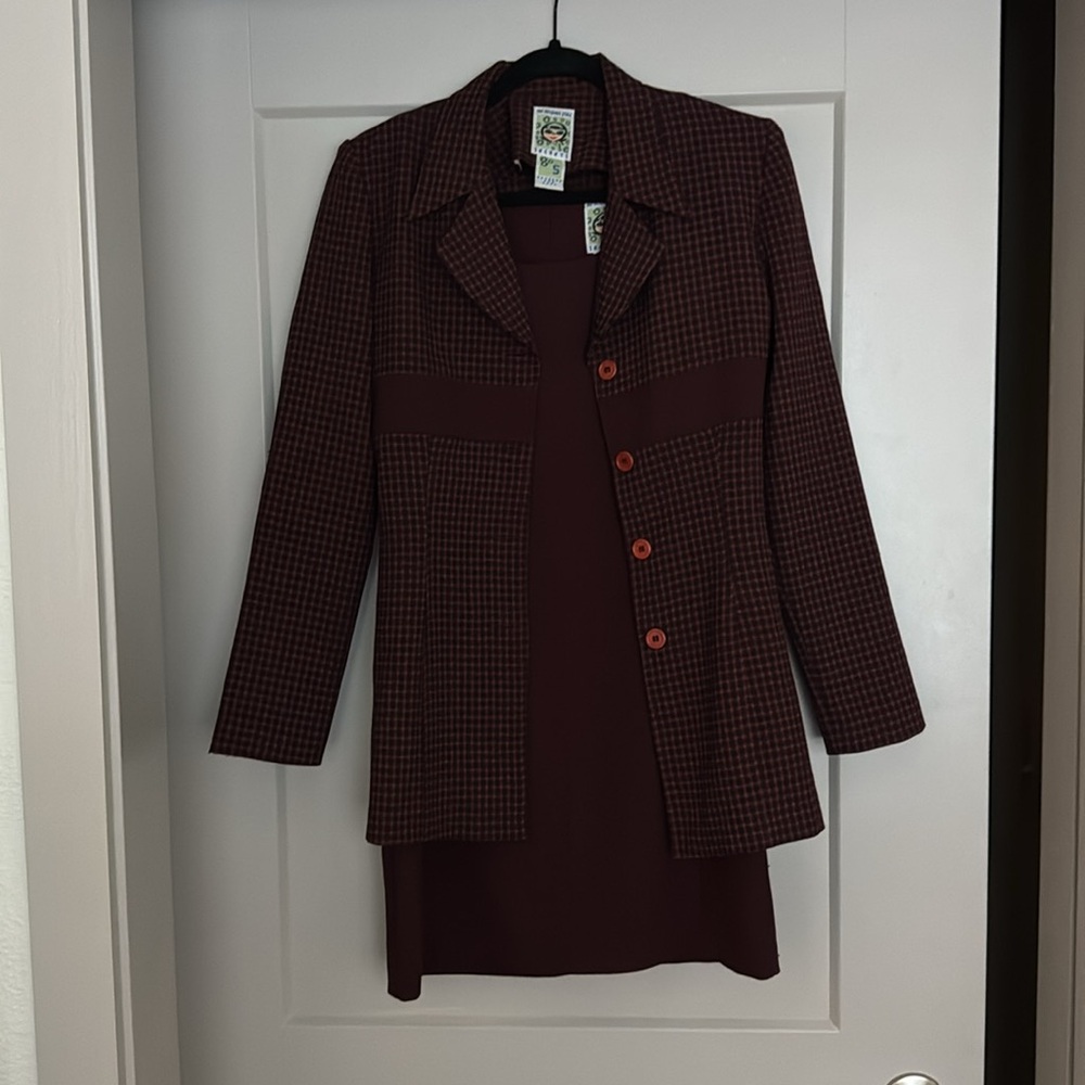 Vintage 90s Blazer and Dress Set